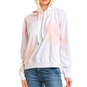 Michael Stars Y2K sweatshirt Miley Hoodie pink tie dye hood Size Large